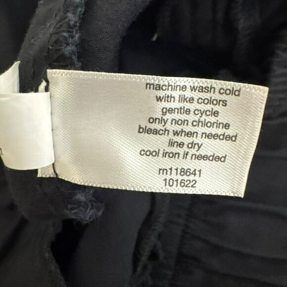 Lane Bryant Womens Crop Pants Size 18 Black Drawstring Relaxed Elastic Waist - Picture 9 of 12